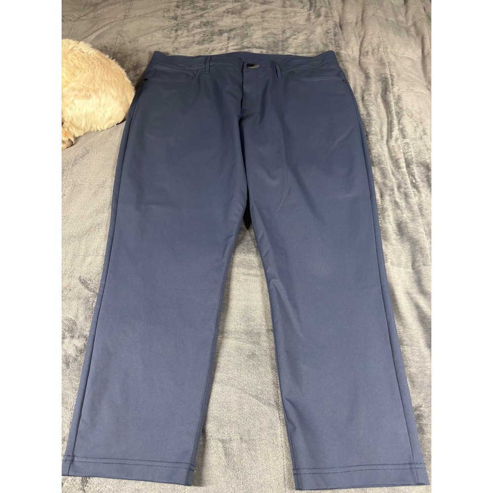 Public Rec All Day Every Day Pants Mens 38x28 Slate Blue Technical Tapered Chino